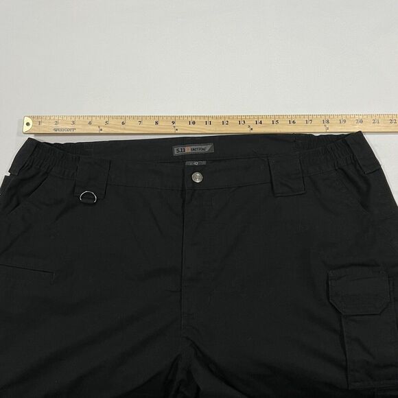 511 Tactical Men Black Utility Outdoor Cargo Cotton Blend Shorts Pockets Size 42 - Picture 6 of 9
